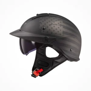Mũ Nửa Đầu LS2 OF590 Rebellion - 1812 Matt Black