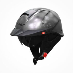 Mũ Nửa Đầu LS2 OF590 Rebellion - Gloss Brushed Alloy