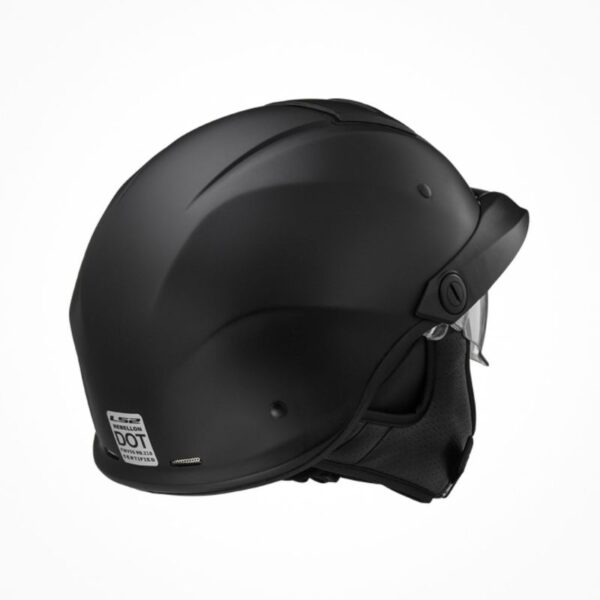Mũ Nửa Đầu LS2 OF590 Rebellion - Solid Matt Black