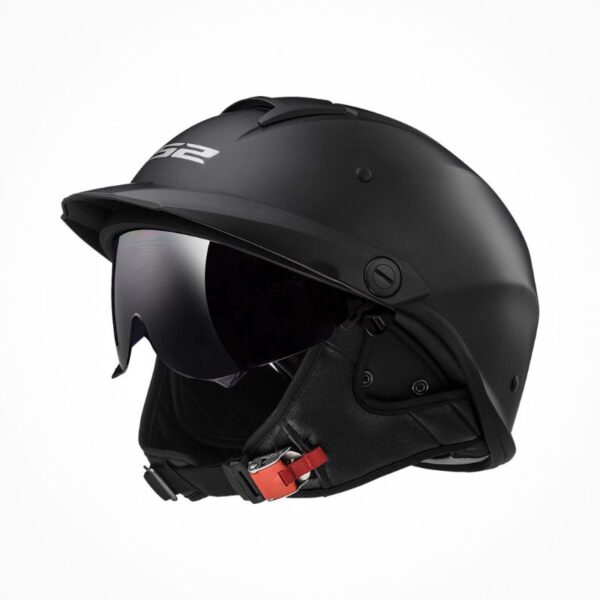 Mũ Nửa Đầu LS2 OF590 Rebellion - Solid Matt Black