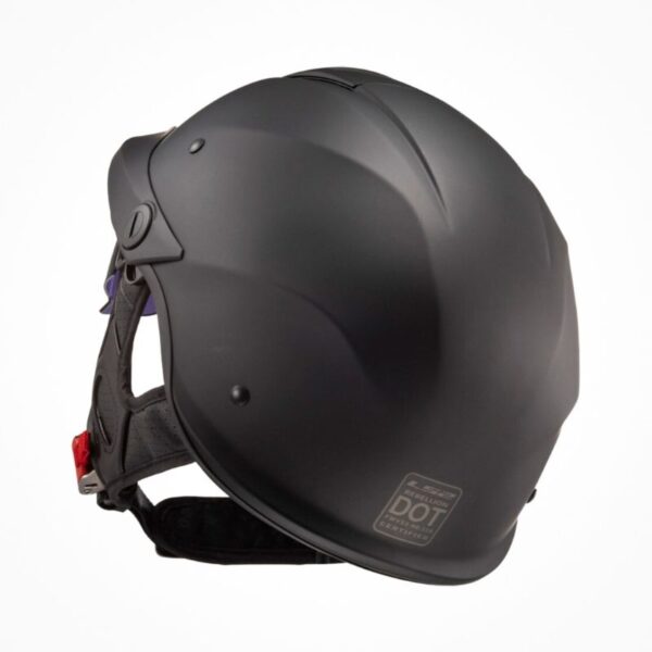 Mũ Nửa Đầu LS2 OF590 Rebellion - Solid Matt Black