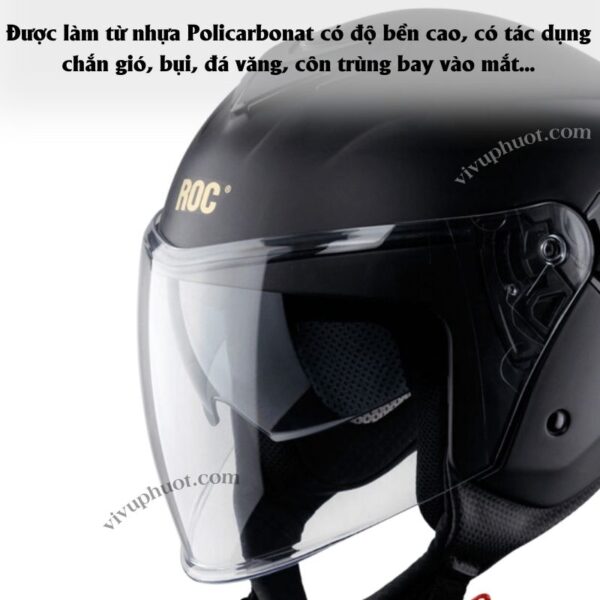 Kính Roc 07 Lắp Vừa Cho Mũ Royal M789 và Yohe 852