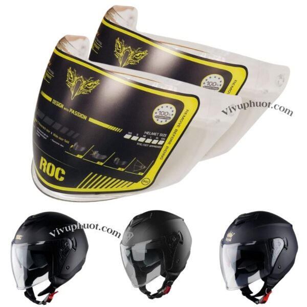 Kính Roc 07 Lắp Vừa Cho Mũ Royal M789 và Yohe 852