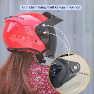 Kính Thay Thế Mũ Bảo Hiểm 3/4 Ego E2