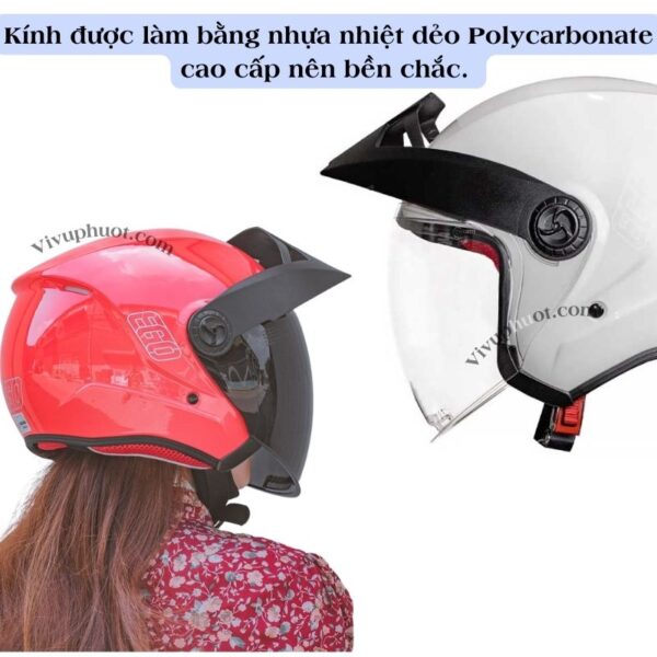 Kính Thay Thế Mũ Bảo Hiểm 3/4 Ego E2