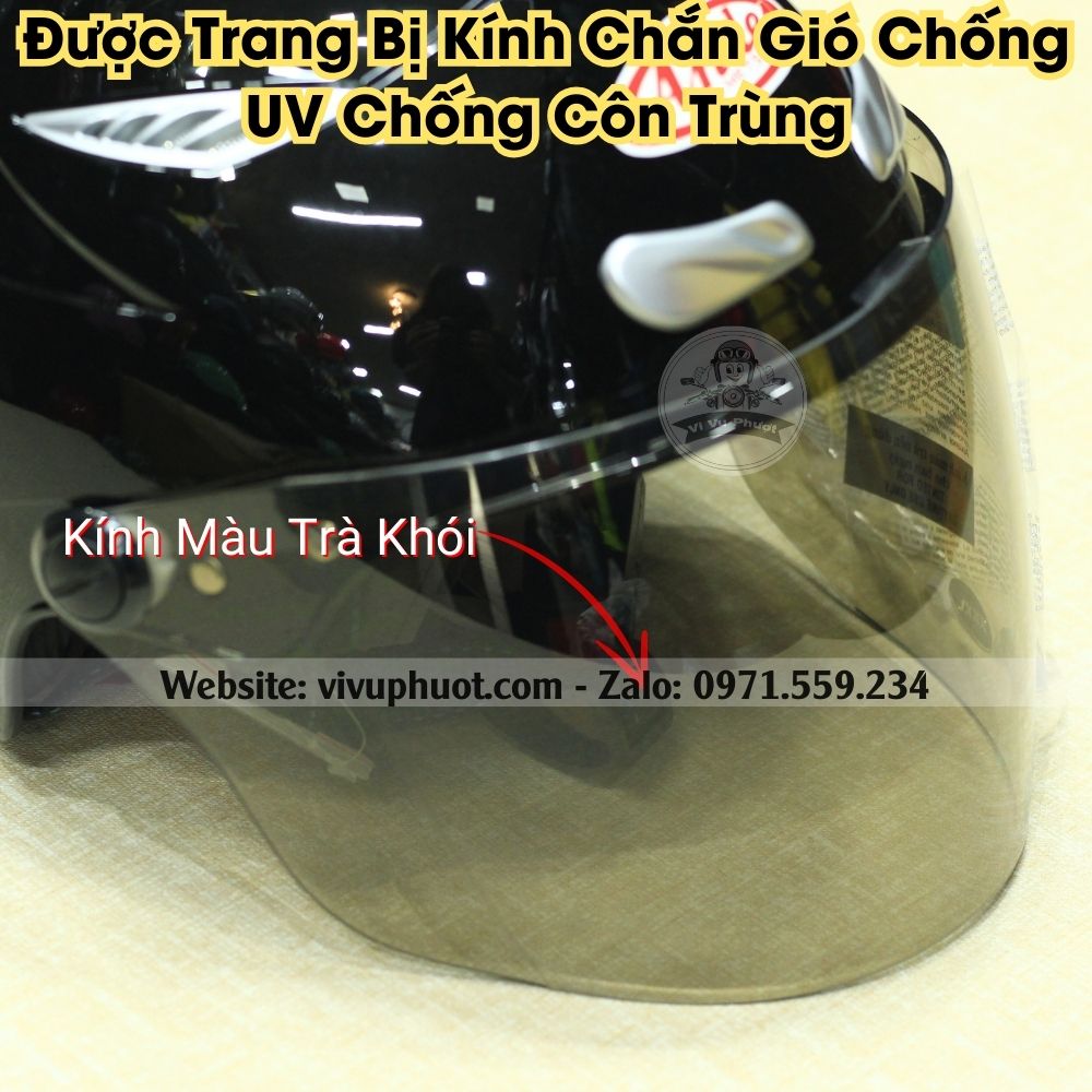 Mũ Bảo Hiểm Nửa Đầu Andes 126