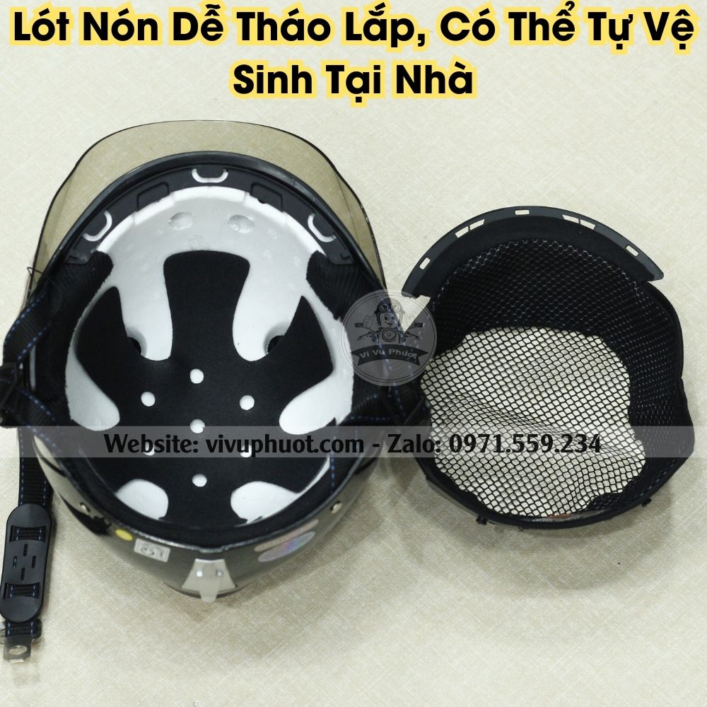 Mũ Bảo Hiểm Nửa Đầu Andes 126