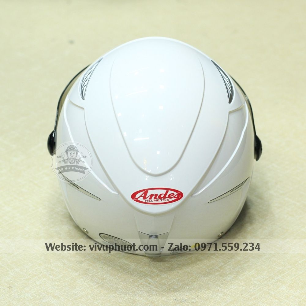 mu-bao-hiem-1-2-andes-126-trang-bong-21 Mũ Bảo Hiểm Nửa Đầu Andes 126