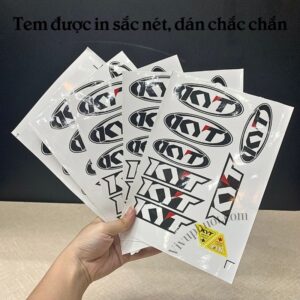 Bộ Tem Logo KYT Dán Nón Bảo Hiểm Siêu Chất