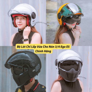 Bộ Lót Thay Thế Nón Bảo Hiểm 3/4 Ego E5