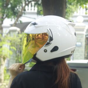 Kính Thay Thế Gắn Mũ 3/4 KLT, KYT Venom, Hellcat