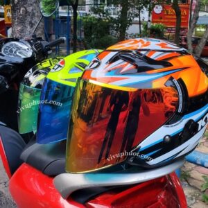 Kính Thay Thế Gắn Mũ 3/4 KLT, KYT Venom, Hellcat