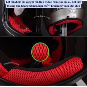 Bộ Lót Thay Thế Mũ bảo hiểm Fullface EGO E8 SV Plus