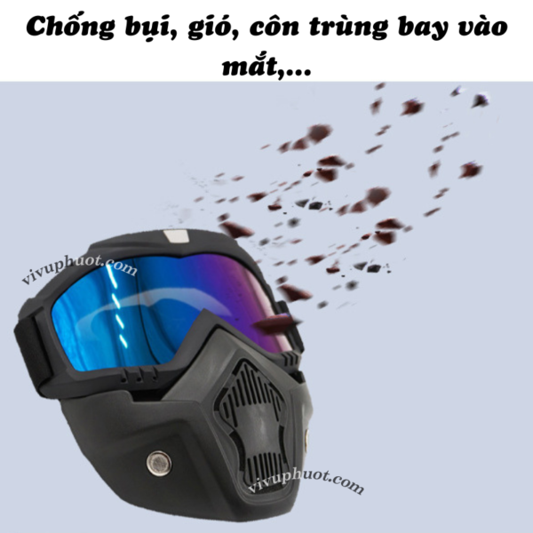 Mặt Nạ Beon Dùng Cho Mũ 3/4, 1/2 và Fullface