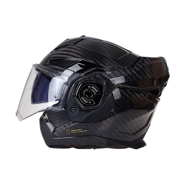 Mũ Bảo Hiểm Fullface Lật Hàm 180 Độ LS2 Advant X Carbon - Solid Carbon