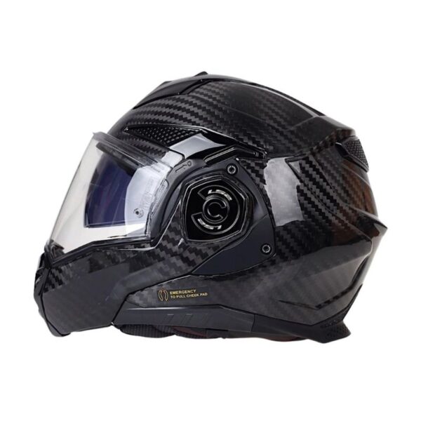 Mũ Bảo Hiểm Fullface Lật Hàm 180 Độ LS2 Advant X Carbon - Solid Carbon