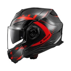 Mũ Bảo Hiểm Fullface Lật Hàm 180 Độ LS2 Advant X Carbon - Future Red