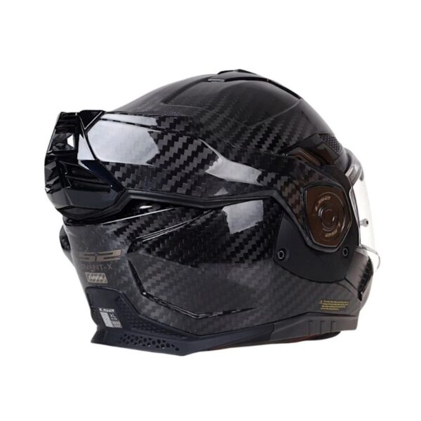 Mũ Bảo Hiểm Fullface Lật Hàm 180 Độ LS2 Advant X Carbon - Solid Carbon
