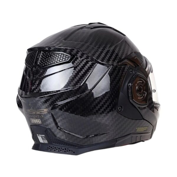 Mũ Bảo Hiểm Fullface Lật Hàm 180 Độ LS2 Advant X Carbon - Solid Carbon