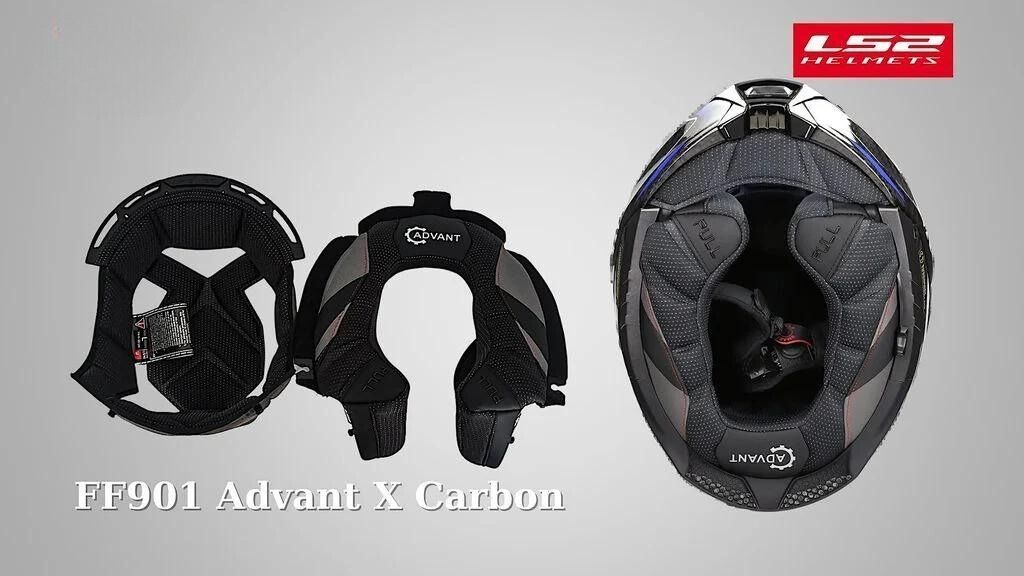Mũ Bảo Hiểm Fullface Lật Hàm 180 Độ LS2 Advant X Carbon
