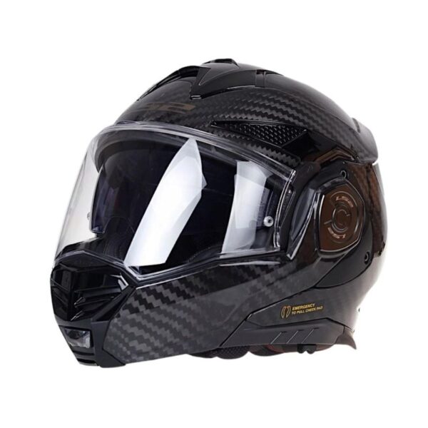 Mũ Bảo Hiểm Fullface Lật Hàm 180 Độ LS2 Advant X Carbon - Solid Carbon