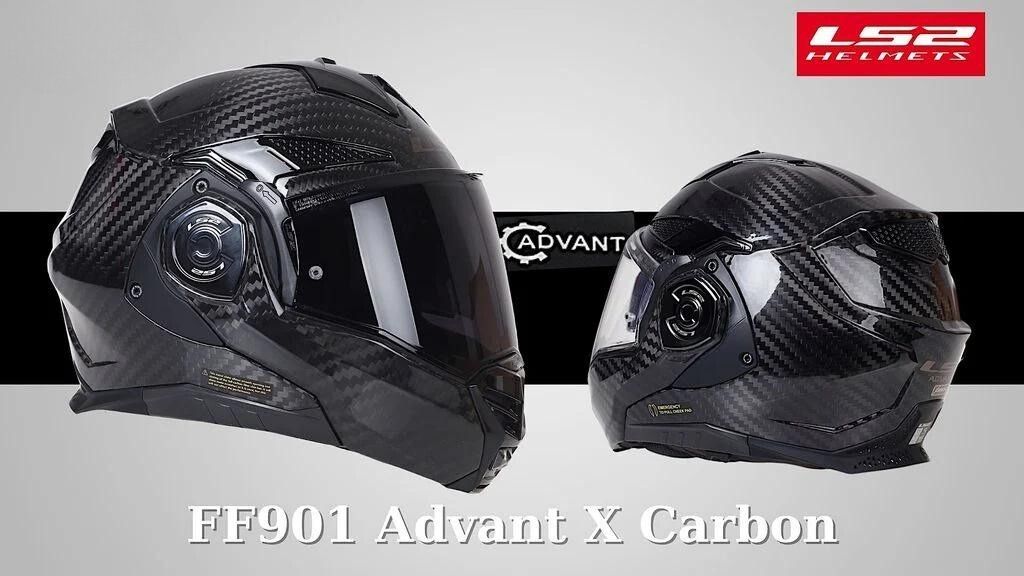 Mũ Bảo Hiểm Fullface Lật Hàm 180 Độ LS2 Advant X Carbon