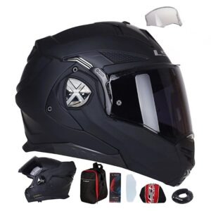 Mũ Bảo Hiểm Lật Hàm LS2 FF901 Advant X - Solid Gloss Black