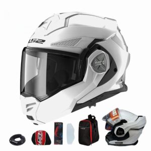 Mũ Bảo Hiểm Lật Hàm LS2 FF901 Advant X - Solid White