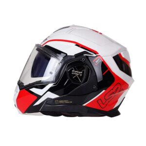 Mũ Bảo Hiểm Lật Hàm LS2 FF901 Advant X - Metryk White Red