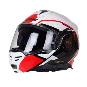 Mũ Bảo Hiểm Lật Hàm LS2 FF901 Advant X - Metryk White Red