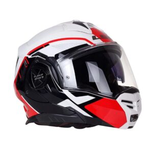 Mũ Bảo Hiểm Lật Hàm LS2 FF901 Advant X - Metryk White Red