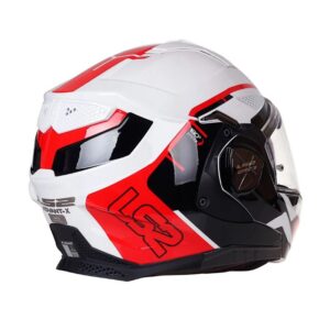 Mũ Bảo Hiểm Lật Hàm LS2 FF901 Advant X - Metryk White Red