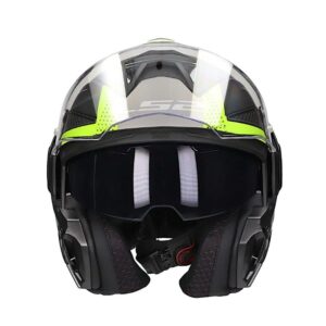 Mũ Bảo Hiểm Lật Hàm LS2 FF901 Advant X - Black H-V Yellow