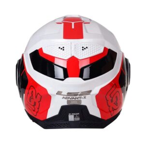 Mũ Bảo Hiểm Lật Hàm LS2 FF901 Advant X - Metryk White Red