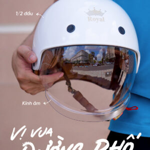 Mũ Bảo Hiểm 1/2 Royal M239 Kính Âm