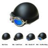 Mũ Bảo Hiểm Nửa Đầu 1/2 - Đen Nhám