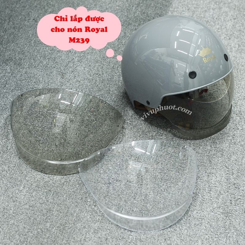 Kính Thay Thế Mũ Bảo Hiểm 1/2 Royal M239