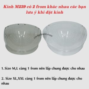 Kính Thay Thế Mũ Bảo Hiểm 1/2 Royal M239