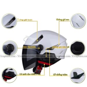 Mũ bảo hiểm KLT Tiger Jet K6