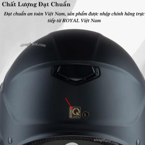 Mũ Bảo Hiểm 2 Kính 1/2 Royal M289