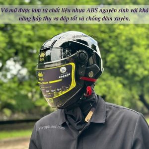 Mũ Bảo Hiểm 2 Kính 1/2 Royal M289