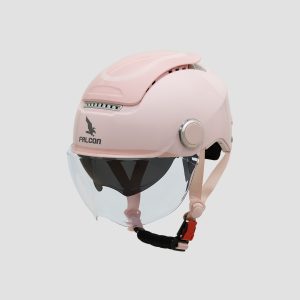 Mũ Bảo Hiểm 1/2 Falcon Bee 2 Kính - Hồng Bóng