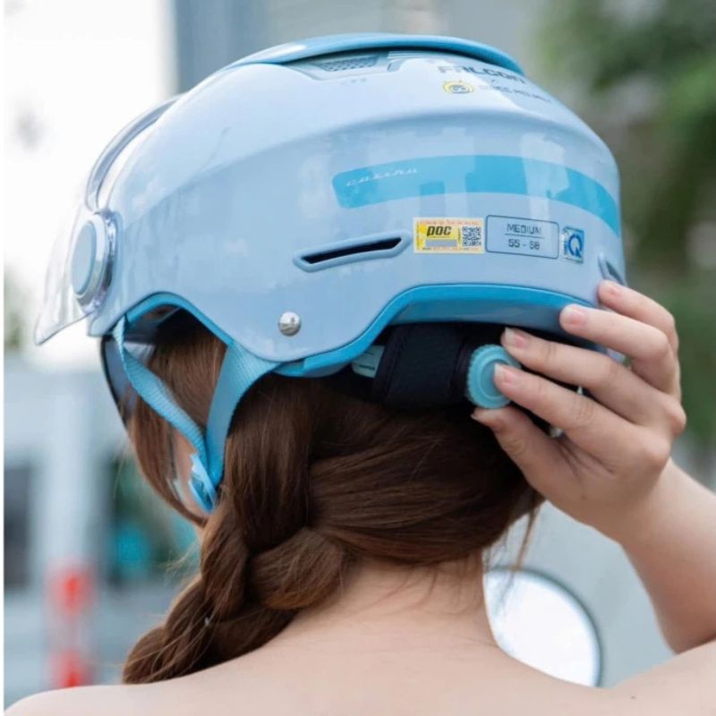 Mũ Bảo Hiểm 1/2 Falcon Bee 2 Kính
