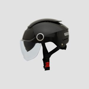 Mũ Bảo Hiểm 1/2 Falcon Bee 2 Kính - Đen Bóng