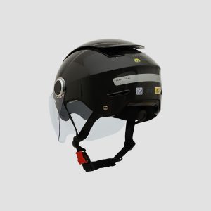 Mũ Bảo Hiểm 1/2 Falcon Bee 2 Kính - Đen Bóng