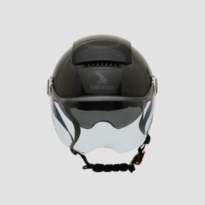 Mũ Bảo Hiểm 1/2 Falcon Bee 2 Kính - Đen Bóng