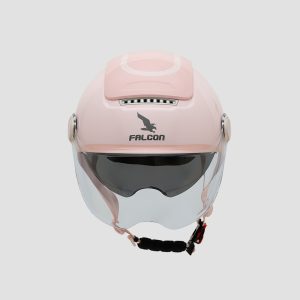 Mũ Bảo Hiểm 1/2 Falcon Bee 2 Kính - Hồng Bóng