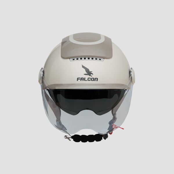 Mũ Bảo Hiểm 1/2 Falcon Bee 2 Kính - Begie