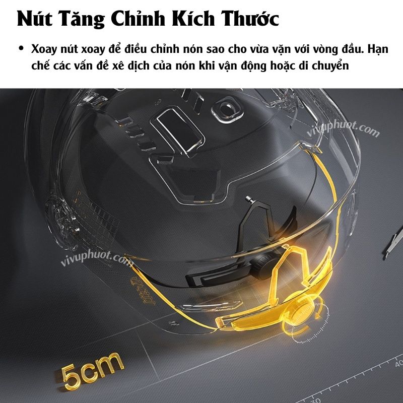 Mũ Bảo Hiểm 1/2 Falcon Bee 2 Kính