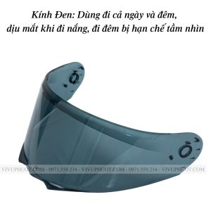 Kính Mũ EGO E91-Màu Đen